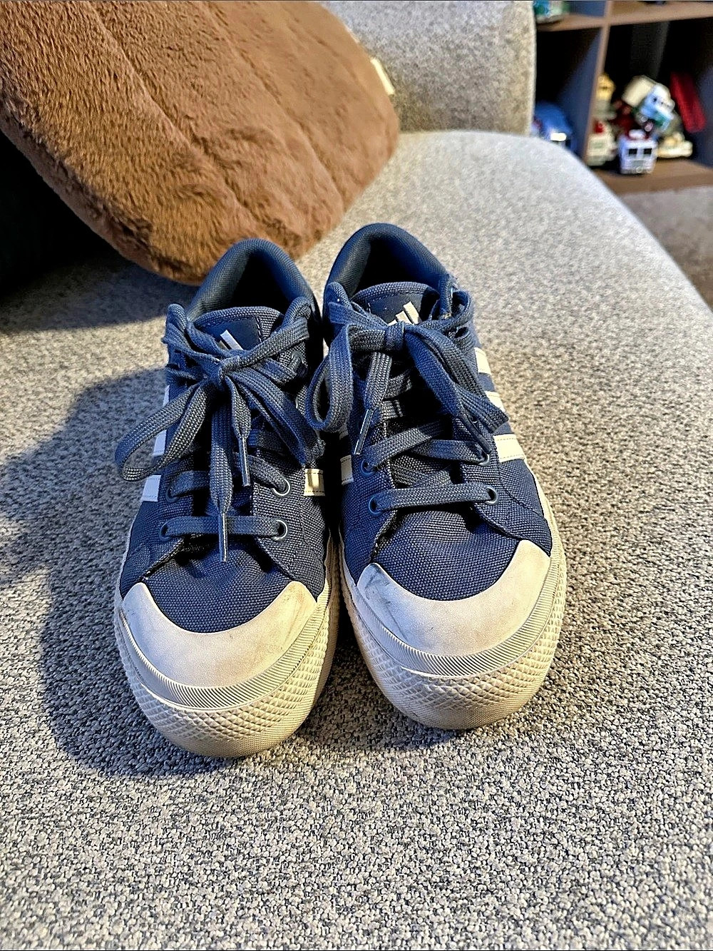 adidas Daily 3.0 Shoes Women's Blue & White Sneakers